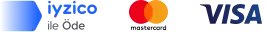 iyzico ile güvenli ödeme - Mastercard ve Visa desteklenir